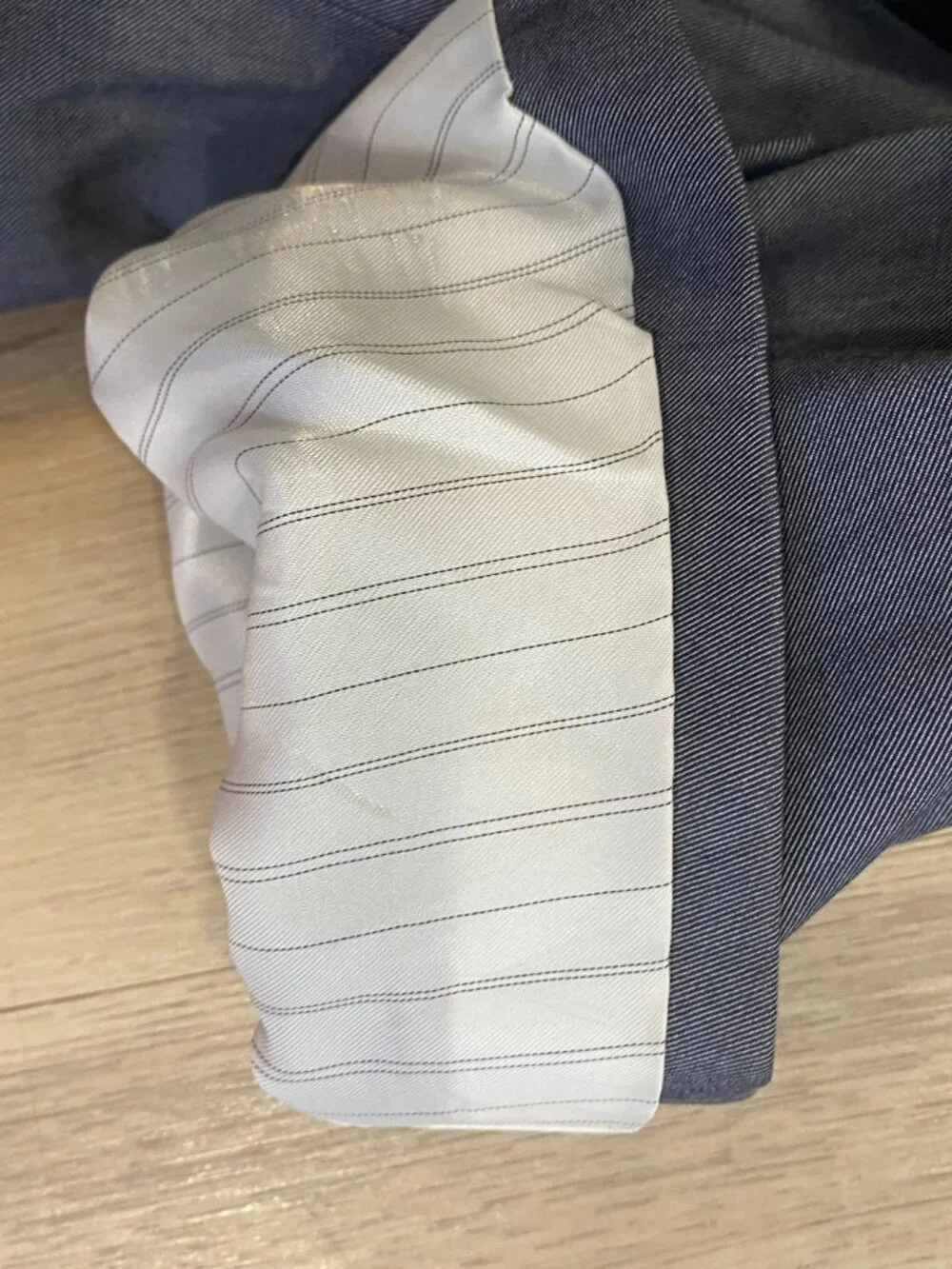 Banana Republic Tailored Fit Blazer 40R Blue Sport Coat Jacket AS IS Stains